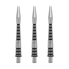 WINMAU Dart Shaft - Triad RX Aluminium Dart Stems - 1 Set per pack (3 darts Shafts in total) - Professional Darts Accessories - Black Medium Shafts