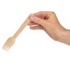 Avlash ® - Pack of 100 Wooden Disposable Fork -Biodegradable