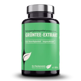 Dr. Fleckenstein Green Tea Extract Highly Concentrated Dietary Supplement with EGCG & Piperine, Decaffeinated, Top Bioavailability, Gastric Juice Stable