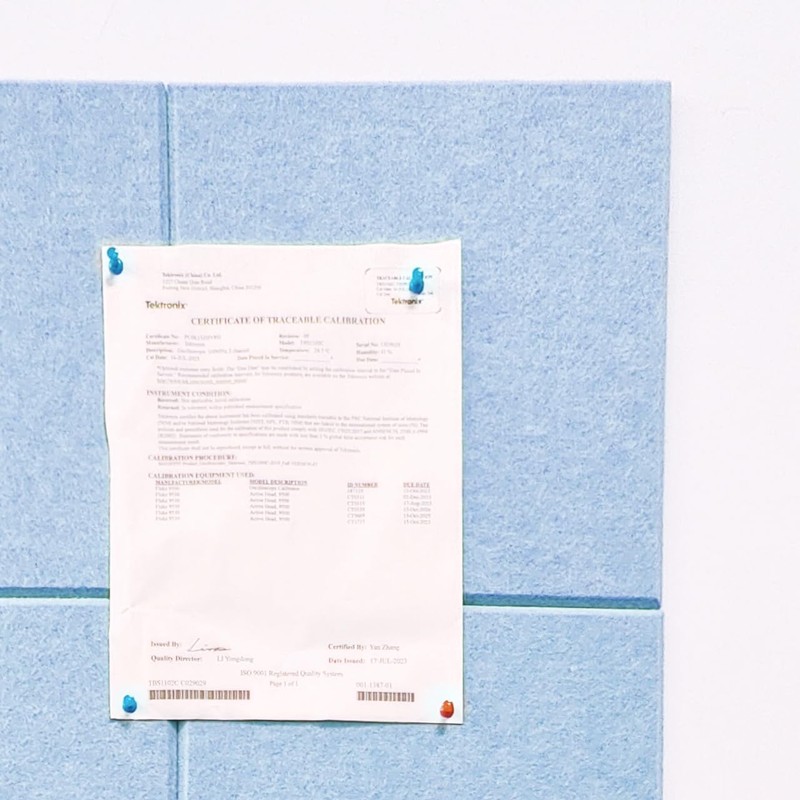 Large Cork Board Alternative, 11.8''x11.8'' 6 Pack Felt Bulletin Board