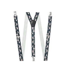 DWOY Floral Paisley Braces for Women & Girls Fully Adjustable Y Shape Braces/Suspenders (Floral paisley 3)