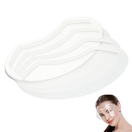 YUYUDEHM 50 Pcs Face Shield for Shower, Eyebrow Shower Shield Visors, Face Shield for Hairspray, Shower Visor for Adults or Children