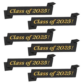 2025 Graduation Decorations, Black Graduation Sash Class of 2025, Senior Sashes Class of 2025 Graduation Stole Custom Celebrations Sashes Graduation Party Supplies Favors Senior Night Decorations