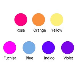 Miraclekoo 1000 Pcs UV Beads Color Changing Beads UV Reactive Plastic Neon Pony Beads, Glows in The Dark, Fun for Jewelry / Bracelets Making