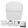 Ciieeo Light Luxury Desktop Trash Can with Lid Stylish Household