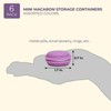HappyHome Portable Mini Macaron Jewelry Case, Earrings, Ring, Accessory Case,