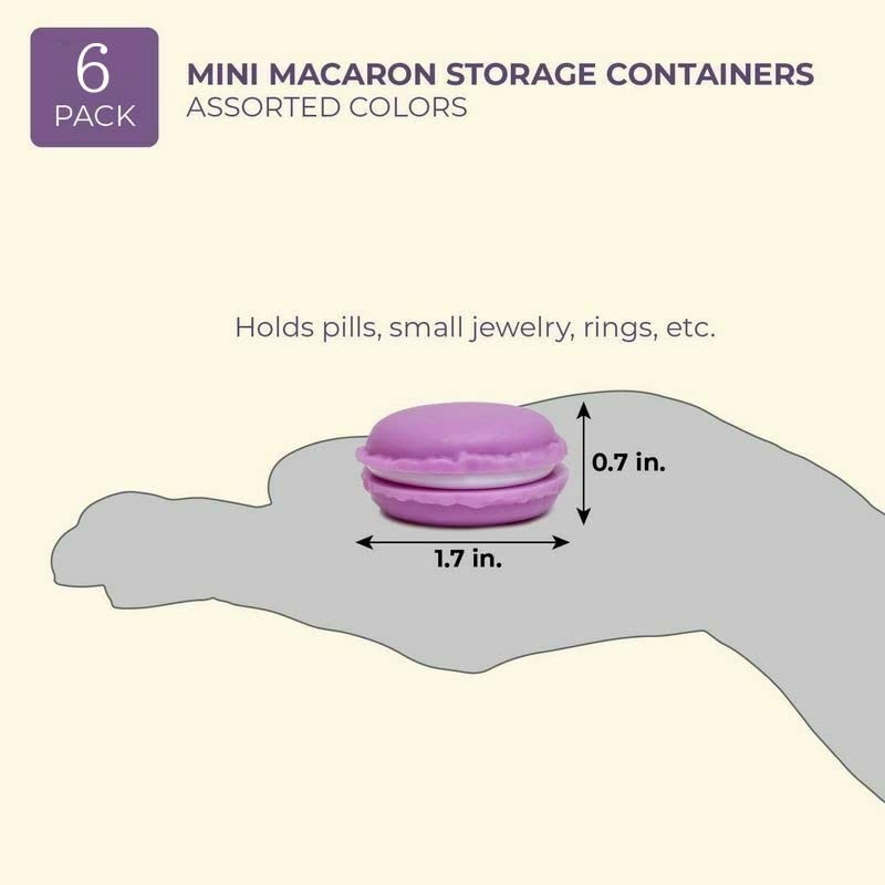 HappyHome Portable Mini Macaron Jewelry Case, Earrings, Ring, Accessory Case,