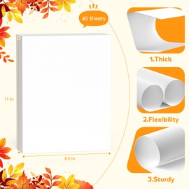White Cardstock 8.5 x 11,White Card Stock,Cardstock Paper,Copy Paper for Printer,40 Sheets Card Stock Paper for Invitations,Menus,DIY Cards,Tags,Cards Making,Certificate,Construction,Office Printing