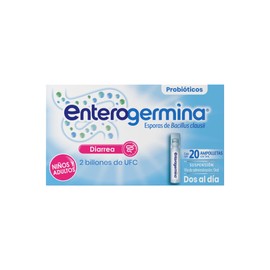 Enterogermina probióticos 2 billones, vial sin refrigeración, 20 amps.                                                                                