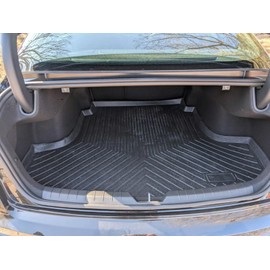 EACCESSORIES EA Floor Cargo Liner – Trunk Mat for Kia K5 2021–2025 – Weather – Resistant Trunk Mats for Cars with Raised Lip – Non-Slip Car Tray Pad Boot – Laser Pre-Cut Design