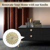 ShipeeKin 4X Gold Drawer Knobs Gold Kitchen Cabinet Knobs Pumpkin