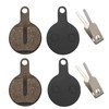 SING F LTD 2 Pairs Resin Semi Metallic Bicycle Disc