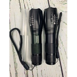 Amuoc Flashlight Upgrader LED Tactical Flashlight S1000 High Lumen 5 Modes 2pk