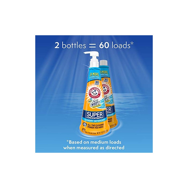 Arm & Hammer Plus Oxiclean Super Concentrated Laundry Detergent, 2