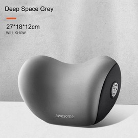 Car Neck Cushion, Car Seat Headrest Made of Memory Foam with Adjustable Straps, Memory Foam and Breathable, Removable Cover, Suitable for Driving, Gaming, Office Seat (Grey)