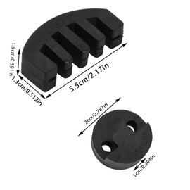 Pack of 4 Violin Silencers, Cello Dampeners, Rubber Violin Muffler, Acoustic Violin Muffler, Round Silencer Cello for Volume Control (4 Round Mute Violin)