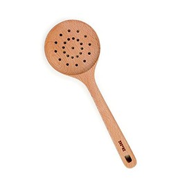 IBILI 746630 Slotted Spoon, Wood, Brown, 30 x 10 x 2 cm, Brown