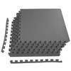 BalanceFrom Puzzle Exercise Mat with EVA Foam Interlocking Tiles (Gray)
