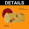 2 Pack Air Tank Manifold with Fill Port, Valve and
