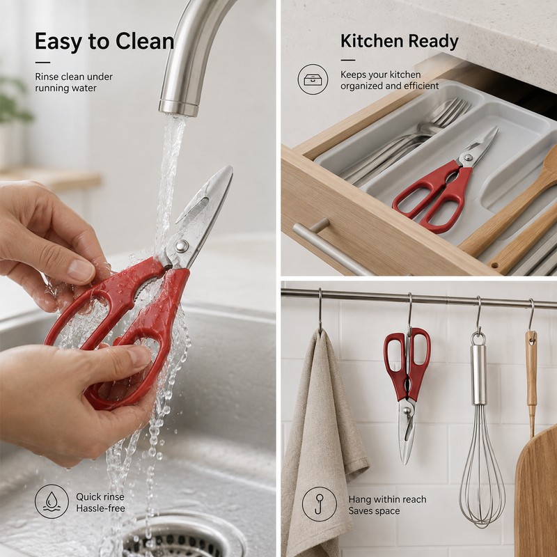 Detachable Seafood Scissors for Crab & Lobster – 2Cr14 Stainless