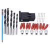 35Pcs Oblique Hole Locator Drill Guide Aluminum Alloy Bit Screw