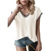Summer Tops for Women 2025 Trendy Casual Cap Sleeve Knitted