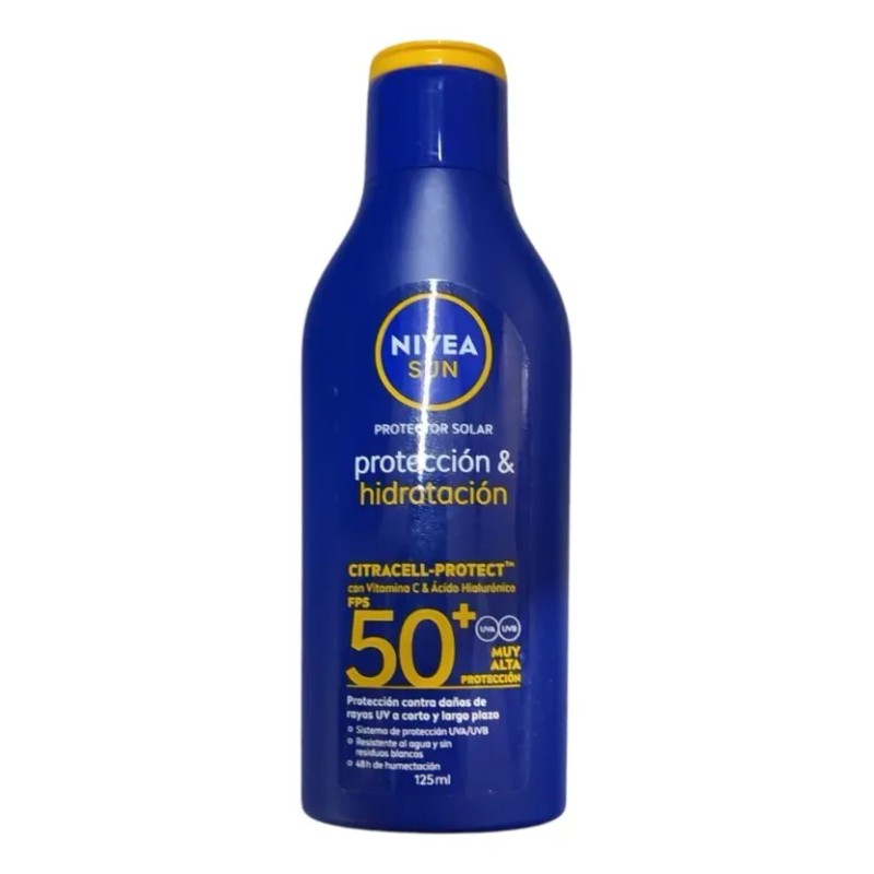 Protector Solar Nivea Sun Protección & Hidratación 50+ 125ml
