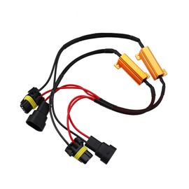 Motoforti 2pcs HB4 9006 9005 9145 H10 DC 12V 50W 6 Ohm Error Free Load Resistor Wiring Harness Adapters Decoder for LED Headlight Daytime Running Light Long-Lasting
