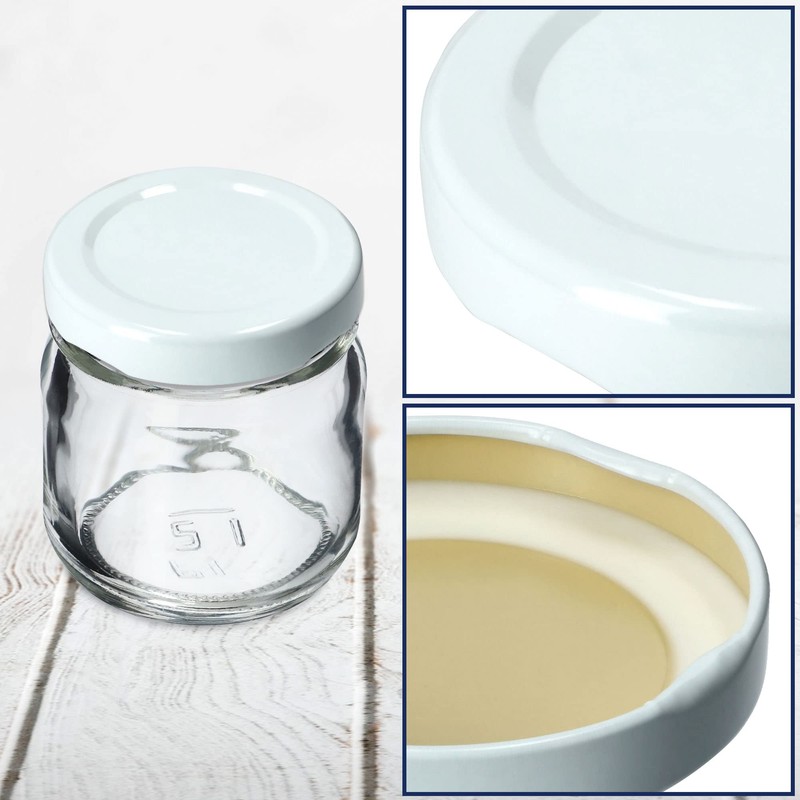 KADAX Screw Cap fi43 mm, Twist-Off Lid Set Made of