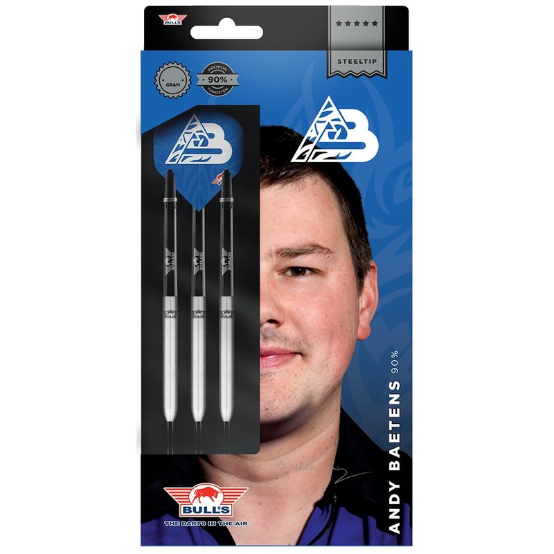 Bull's Andy Baetens Steel Darts | 90% 22g Steeltip Darts