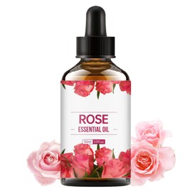ARCHIDATE Organic Rose Oil for Face, Hair & Body, Rose Facial Oil for Face Anti Aging, Reduces Wrinkles & Fine Lines, Soothe & Moisturize Skin, Multi-Use Essential Oils for Aromatherapy andRelax(30ml)