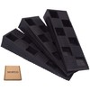 SKIR'CO (4 Pack) Black Plastic Rib Wedges 90 x 30