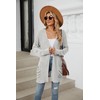 Women's Casual Long Sleeve Open Front Cardigan Sweaters Trendy Solid