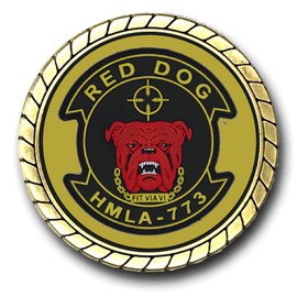 Military Productions HMLA-773 Red Dog US Marine Corps Challenge Coin