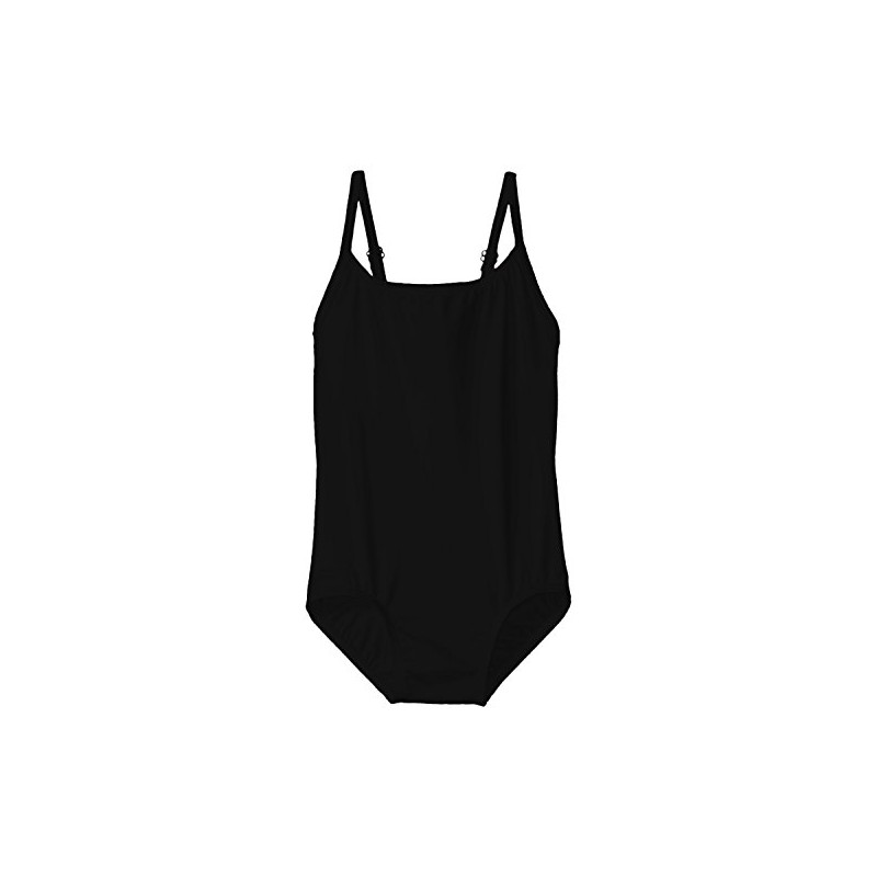 Danskin – Little Girls 'Camisole Nylon Leotard, Color Negro, Talla