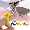 3Pcs Multicolour Plastic Thimble Sewing Ring,Thread Cutter Rings Finger Blade