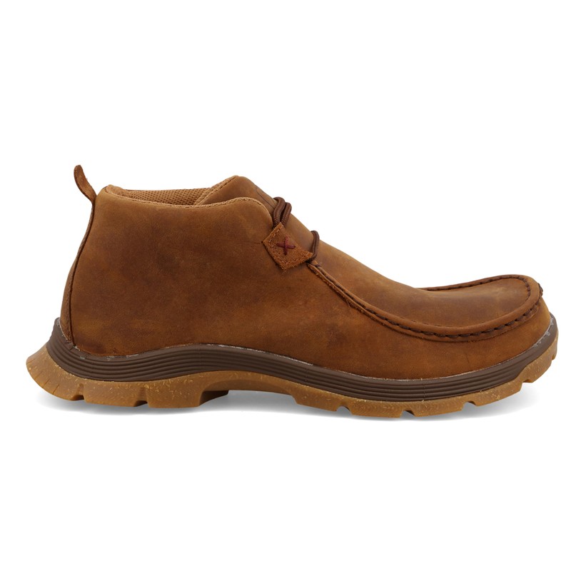 Twisted X Men's Chukka Oblique Toe, Moc Toe with CellSole,