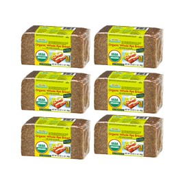 Mestemacher Whole Grain Bread (Organic Whole Rye, 17.6 oz, pack of 6)
