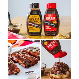 Sue Bee Sweet & Spicy Barbecue Sauce, Honey BBQ, 14 oz, Pack of 1