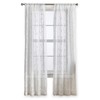Curtainworks Botanical Embroidery Sheer Window Curtain Collection, Rod Pocket, 63-inch