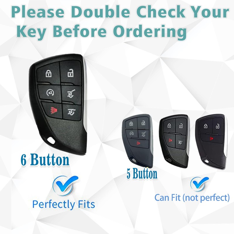 keycov Key fob Cover for Buick GMC Chevy Accessories Keychain