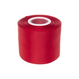 Ribbonitlux 75mm wide Double Sided Satin Ribbon 22 Meters (250-Red, Set For Gift Wrapping, Party Decor, Sewing Applications, Wedding and Craft