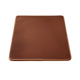 WePet Cat Litter Mat, Kitty Litter Trapping Mat, Honeycomb Double Layer Mats, No Phthalate, Urine Waterproof, Easy Clean, Scatter Control, Catcher Litter Tray Box Rug Carpet