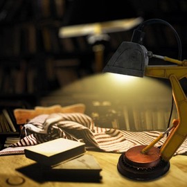 TOPINCN Industrial Design Excavator Desk Lamp, Digger LED Night Light Bedside Desk Lamp for Home Bedroom Decoration Unique Light