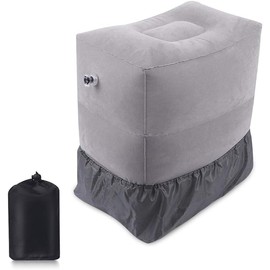 Footrest Airplane Foot Rest Kids Foot Pillow (Gray)
