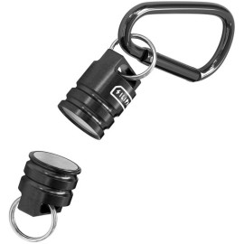 SILIPAC Titanium Secure Quick Release Magnet Belt Key Ring With EDC Black