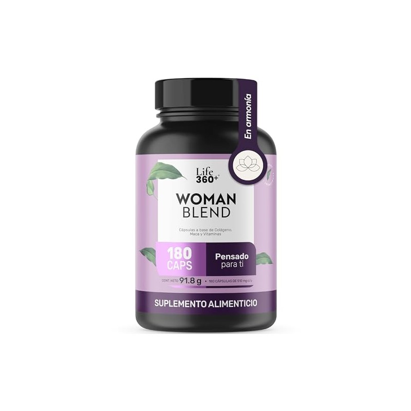 Multivitamínico Suplemento Mujer 180 Cápsulas Colágeno Hidrolizado Biotina Ácido Fólico