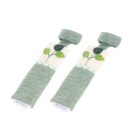 DOITOOL 2pcs Refrigerator Door Handle Gloves Fridge Handle Protection Doorknob Protective Covers Door Knob Protector Kitchen Handle Case Doorknob Cover Handle Cover Protection Green Cloth