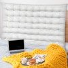 Threehoney College Dorm Headboard Twin XL Velvet Ultra Thick Cushion