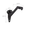 5-Pack Standard Handrail Brackets for Stairways and Hallways, Matte Black